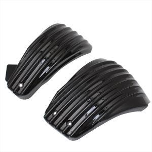 Couvercle de batterie moto gauche/droite compatible avec Harley Davidson Softail 18-24 couvercle latéral Craftride noir CLB