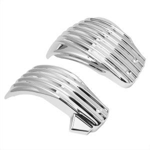 Motorrad Batterieabdeckung Set links/rechts passend für Harley Davidson Softail 18-24 Craftride Seitendeckel chrom