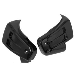 Couvercle de batterie moto gauche/droite compatible avec Harley Davidson Softail Fat Bob 18-19 couvercle latéral Craftride noir