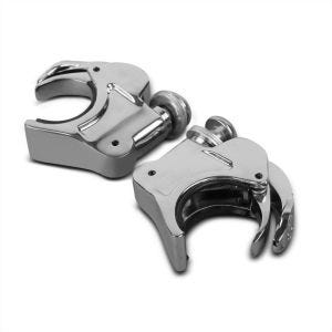 Supports de Paré-Brise 49mm compatible avec Harley Davidson Breakout 114 18-24 chrome Craftride
