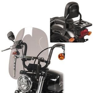 Set Windschild + Sissy Bar für Honda Rebel 500 17-21 Craftride CW1_1