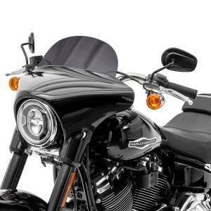 Pare-brise compatible avec Harley Davidson Sport Glide 18-24 Craftride M saute vent fumé foncé DPLB2