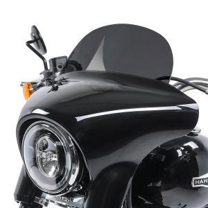 Pare-brise compatible avec Harley Davidson Sport Glide 18-24 Craftride M saute vent fumé foncé DPLU1