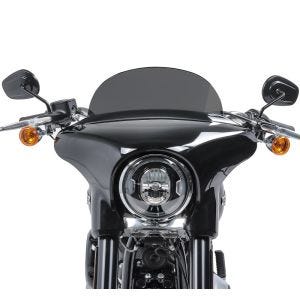 Pare-brise compatible avec Harley Davidson Sport Glide 18-24 Craftride M saute vent fumé foncé DPLU2