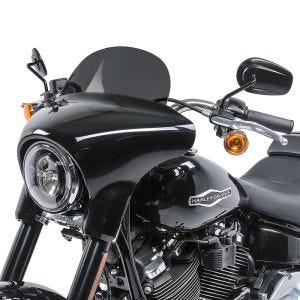 Pare-brise compatible avec Harley Davidson Sport Glide 18-24 Craftride M saute vent fumé foncé DPLU3