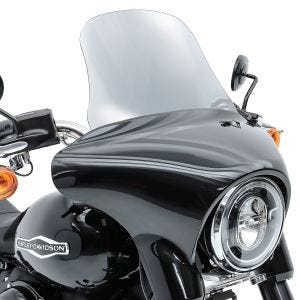 Pare-brise compatible avec Harley Davidson Sport Glide 18-24 Craftride L saute vent fumé clair DPLU6