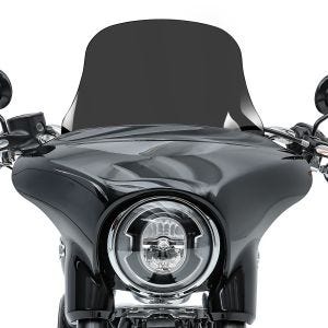 Pare-brise compatible avec Harley Davidson Sport Glide 18-24 Craftride L saute vent fumé foncé DPLU5