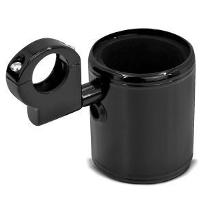 Porte-bouteille / porte-gobelet universel Costum compatible avec tous les guidons de moto Craftride noir