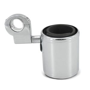 Porte-gobelet costum compatible avec Royal Enfield Classic 500 / Meteor 350 porte-bouteille Craftride chrome