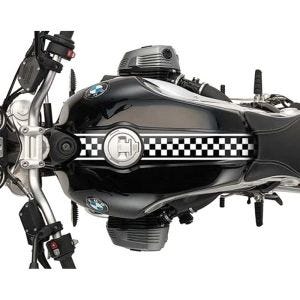 Motorrad Racing Aufkleber Craftride passend für Kawasaki W 650 / W 800 / Standard Cafe Racer Sticker weiß
