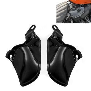 Déflecteur de vent compatible avec Harley Davidson Softail Sport Glide 18-24 Pare-chaleur Craftride WA3 noir