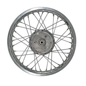 Jante à rayons acier 1,5x16 compatible avec Simson S51 S50 S70 Schwalbe KR51 cromé Craftride AF19 DPL3
