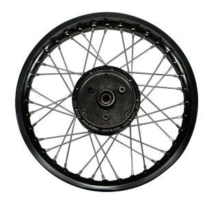 Jante à rayons aluminium 1,6x16 compatible avec Simson S51 S50 S70 Schwalbe KR51 Craftride AF13 noir DPL2