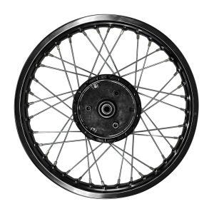 Jante à rayons aluminium 1,6x16 compatible avec Simson S51 S50 S70 Schwalbe KR51 Craftride AF13 noir DPL3