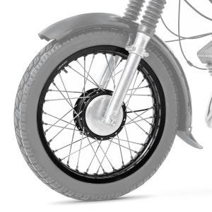 Jante à rayons aluminium 1,85x16 compatible avec Simson S51 S50 S70 Schwalbe KR51 Craftride AF21 noir