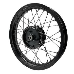 Jante à rayons aluminium 2,15x16 compatible avec Simson S51 S50 S70 Schwalbe KR51 Craftride AF22 noir