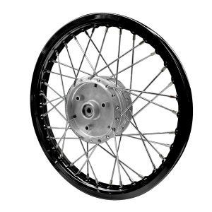 Speichenrad Felge Alu 1,6x16 passend für Simson S51 S50 S70 Schwalbe KR51 Alufelge Craftride AF28 schwarz