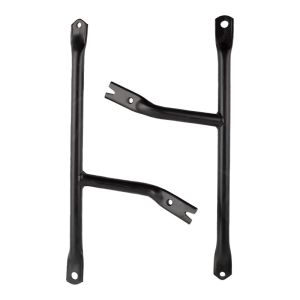 Jambe de force de ceinture supérieure gauche / droite compatible avec Simson S50 / S51 / S70 Craftride RO2 paire de jambes de force noir