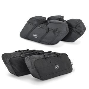 Set Innentaschen 22 Liter + Innentaschen 19 Liter für Seitenkoffer passend für Harley Davidson Touring 94-24 Craftride HS7