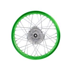 Felge 2,15x16 breit Speichenrad Alu passend für Simson S51 S50 S70 Schwalbe KR51 Alufelge Craftride AF33 grün