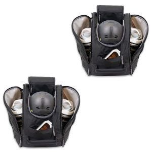 Set 2x Skihelm / Skischuh Tasche SR1 Cranit Helmtasche Reiserucksack schwarz
