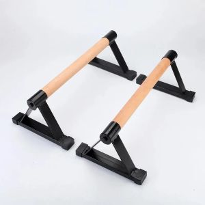 Poignées en bois de gymnastique callisthénique en salle Divit IC1 Parallettes de gymnastique noir DPLI1