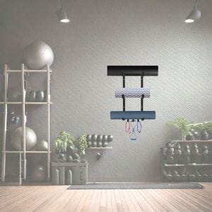 Étagère murale de fitness pour tapis de yoga FW14 Rangement pour tapis Étagère de fitness DPL1