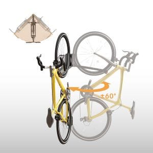 Support mural pour vélo WS17 Crochet mural pivotant jusqu'à 60° Support pour vélo DPL1