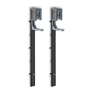 2x Support compatible avec vélo sur pied Cranit support de sol réglable verticalement et horizontalement WS5 noir