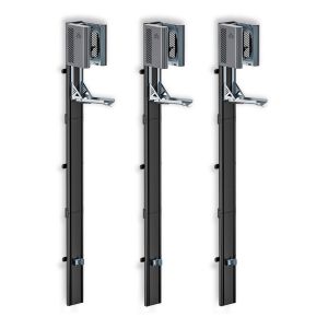 3x Support compatible avec vélo sur pied Cranit support de sol réglable verticalement et horizontalement WS5 noir