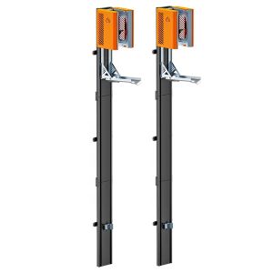 2x Support mural pour vélo vertical Lift Cranit WS5 Support pour vélo mécanique Wandlift noir orange
