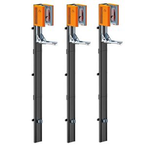 3er-Set Support mural pour vélo vertical Lift Cranit WS5 Support pour vélo mécanique Wandlift noir orange