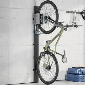 Support mural pour vélos vertical Lift Cranit WS5 lift mural mécanique noir argent DI102