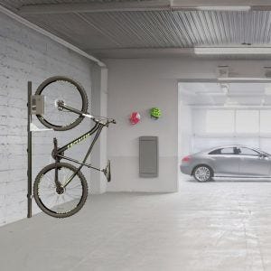 Support mural pour vélos vertical Lift Cranit WS5 lift mural mécanique noir argent DI103