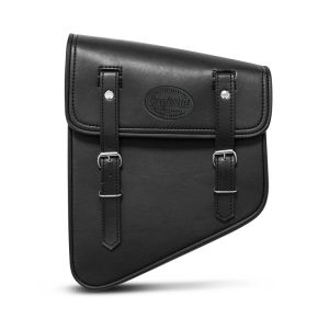 Sacoche compatible avec moto custom R Utah Craftride 11Ltr gauche en noir CB32230
