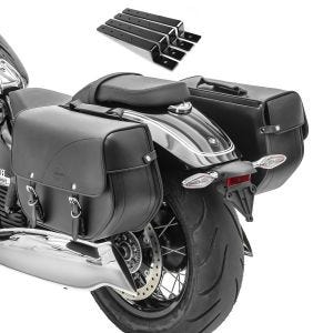 Motorrad Satteltaschen Craftride Oregon Paar je 15Ltr inkl. Metallplatte und Anbausatz