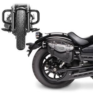 Set Satteltasche + Sturzbügel für Honda Rebel 500 17-21 Craftride rechts_1