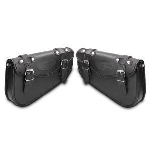 Motorrad Satteltaschen Craftride Arizona 3Ltr passend für Custombikes rechts und links in schwarz