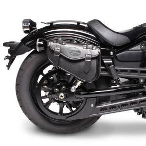Motorrad Satteltasche rechts Craftride Arizona 3Ltr Seitentasche für Chopper schwarz_1