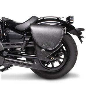 Sacoche compatible avec Honda Rebel 500 CMX Craftride Indiana 10Ltr gauche en noir
