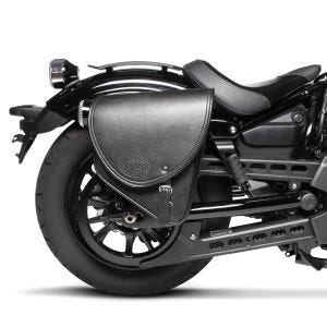 Sacoche compatible avec Kawasaki Vulcan S / Café Craftride Indiana 10Ltr droite en noir