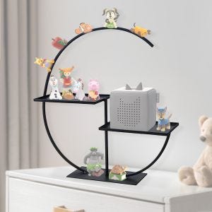 Kinder Standregal passend für Tonies Divit WT14 Tonieboxregal schwarz DPLI1