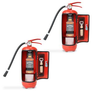 Set 2x Minibar au design extincteur MF51 Divit étagère bar / rangement
