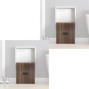 Set 2x Tabouret pliant mural Divit WK11 tabouret à langer marron