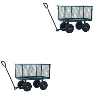 Set 2x Chariot de jardin chariot d'équipement Divit GW2 chariot de transport chariot de jardin 350 kg