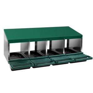 Nichoir compatible avec poules Divit NK1 avec 4 lieux de reproduction vert DPL1