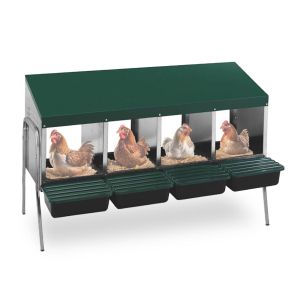 Nichoir compatible avec poules Divit NK1 avec 4 lieux de reproduction vert DPLI1