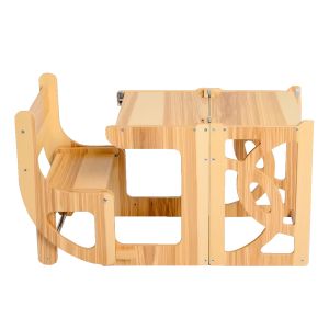 Montessori Lernturm Divit LT1 Kindertisch mit Hocker