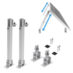 Support de module solaire réglable jusqu'à 60 degrés SH1 Support panneau solaire mural pour toit plat Divit DPLI1