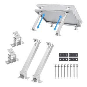 Support de module solaire réglable jusqu'à 60 degrés SH1 Support panneau solaire mural pour toit plat Divit DPLI3